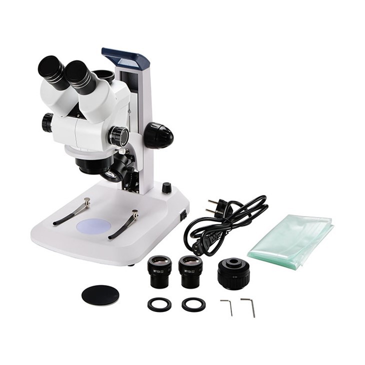 Trinokulární stereomikroskop s 0.5X C-mount